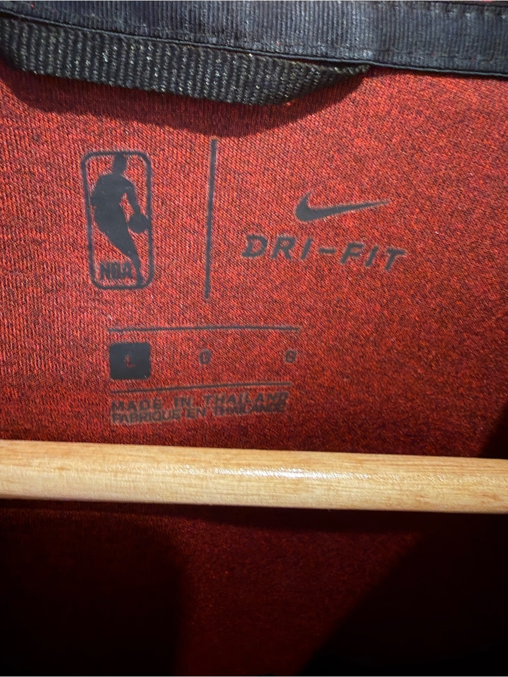 Nike Red Portland Trail Blazers Full-Zip Hoodie Dri Fit - Picture 4 of 4